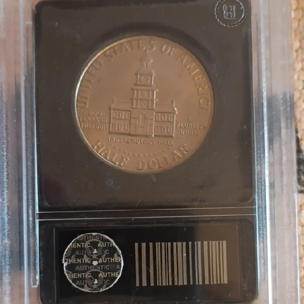 JFF Silver Half Dollar Brilliant Uncirculated authentic 1776